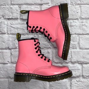 Size 6 Dr.Martens 1460 Bubblegum pink patent leather combat boots